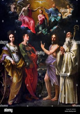  Le Christ en majesté avec les saints Jean l'Évangéliste et Nicolas le Thaumaturge! Une œuvre emblématique du baroque russe 